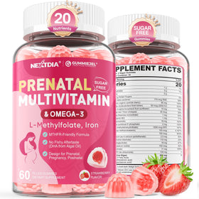 Nextdia Gummies de Vitamines Prénatales 20-en-1, vue de face