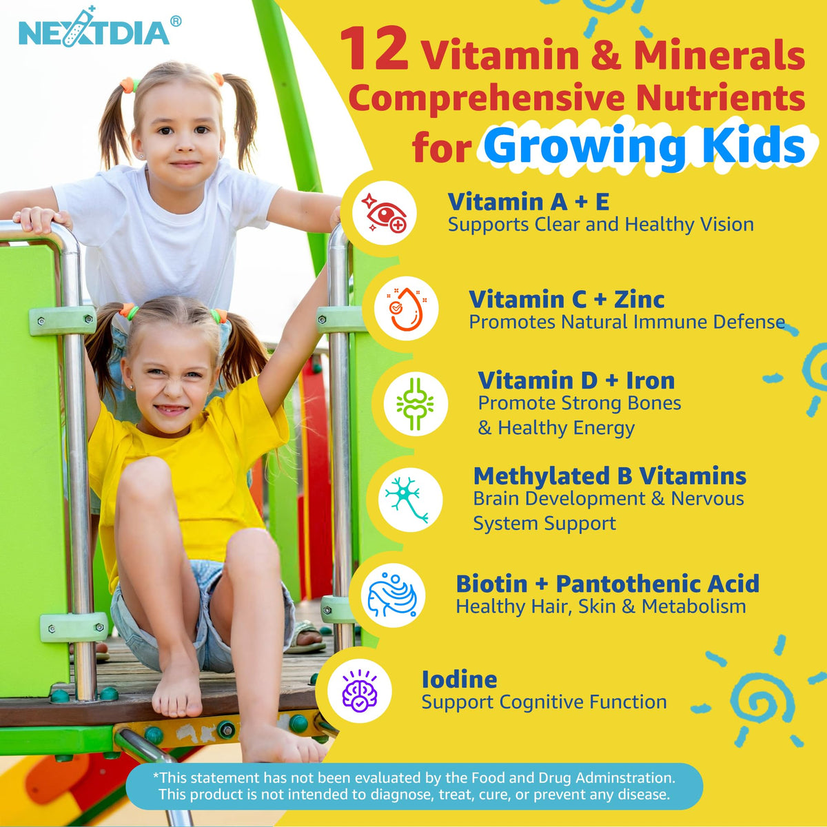 Nextdia Gummies Multivitamines Enfants 2 Pack 449g en gros plan