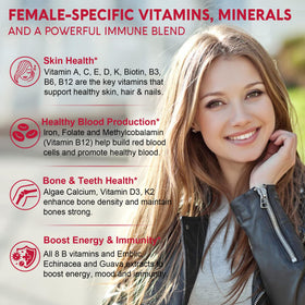 Nextdia Gummies Multivitamines Methylées Femmes 240g avec gummies visibles