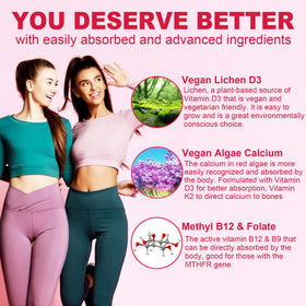Nextdia Gummies Multivitamines Methylées Femmes 240g vue de côté