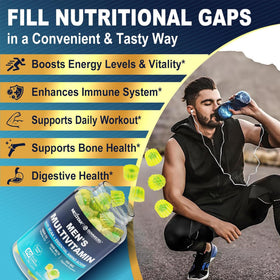 Nextdia Gummies Multivitamines Methylées pour Hommes avec étiquette