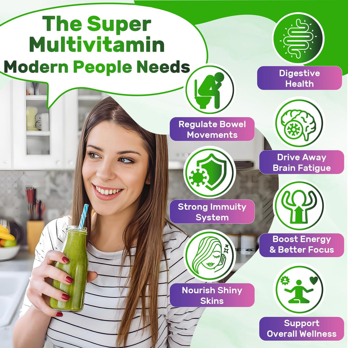 Nextdia Gummies Multivitamines Super Greens 222g ingrédients