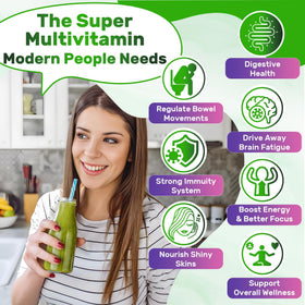 Nextdia Gummies Multivitamines Super Greens 222g ingrédients