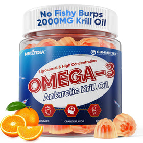 Nextdia Gummies Omega 3 Huile de Krill Liposomale 2000mg vue avant