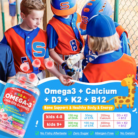 Nextdia Gummies Omega 3 pour enfants gélules avec fruits