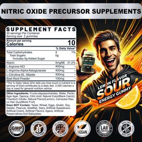 Nextdia L-Arginine gummies close-up showing texture