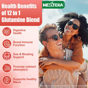 Nextdia L-Glutamine 1200mg Gummies avec des ingrédients naturels