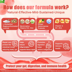 Nextdia L-Glutamine 1200mg Gummies avec vue latérale