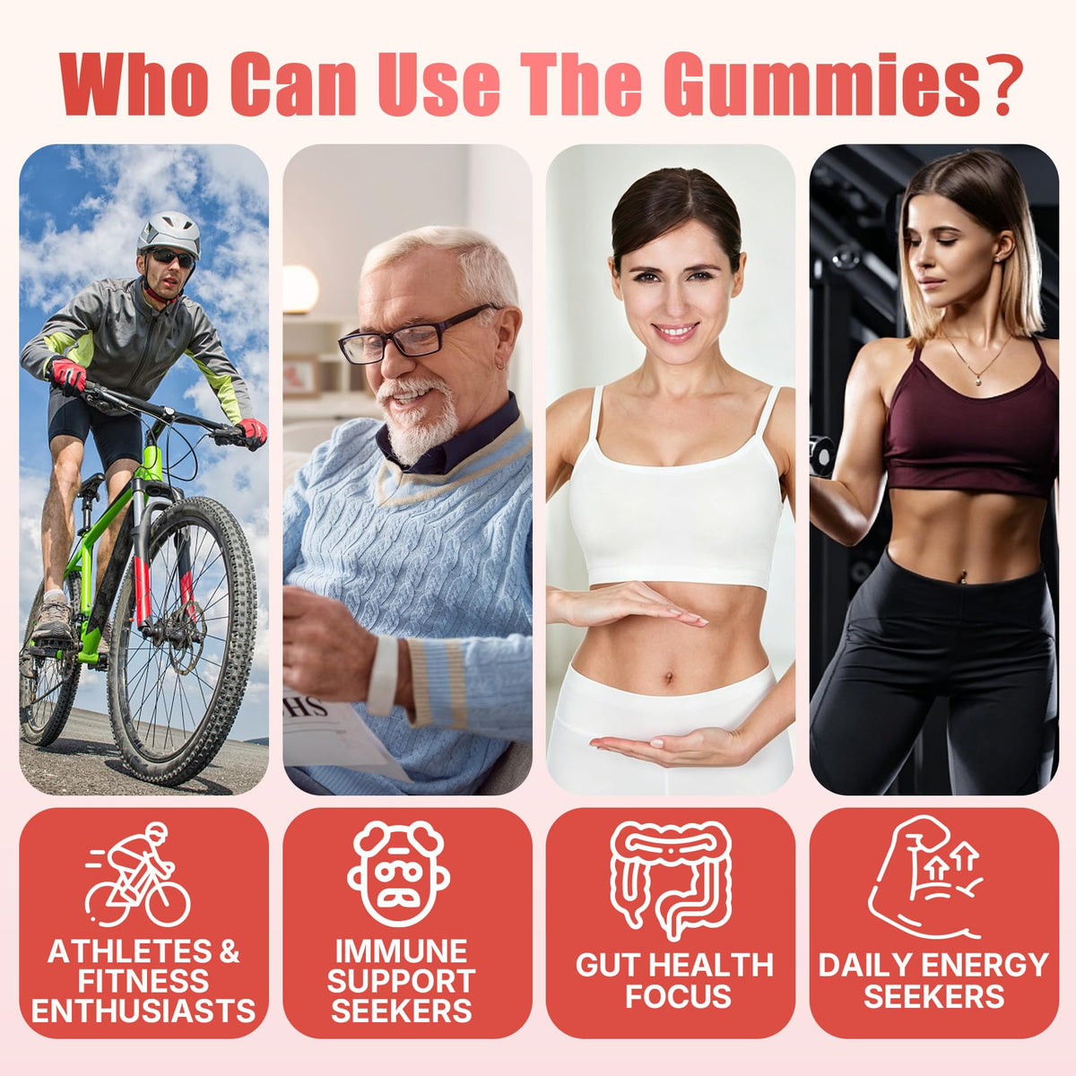 Nextdia L-Glutamine 1200mg Gummies et leur étiquette
