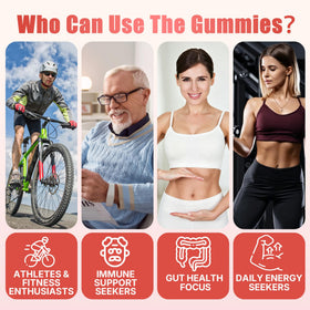 Nextdia L-Glutamine 1200mg Gummies et leur étiquette