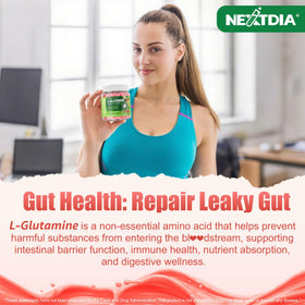 Nextdia L-Glutamine Gummies sur une table
