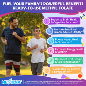 Nextdia L-Méthylfolate 1000mcg Gummies, vue de côté