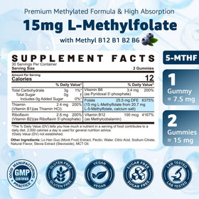Nextdia L-Méthylfolate 15mg Gummies B12 packaging
