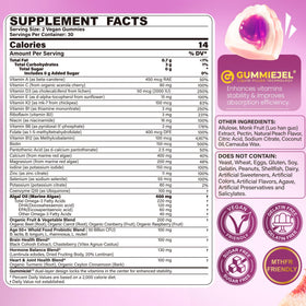 Nextdia Multivitamines Femmes 50+ Gummies 240g emballage