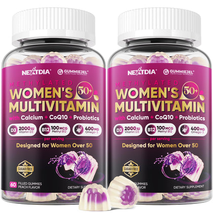 Nextdia Multivitamines Gélifiées Vegan 50+ vue avant du pot