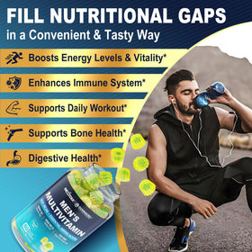 Nextdia Multivitamines Methylées pour Hommes Gummies 249g sur une table