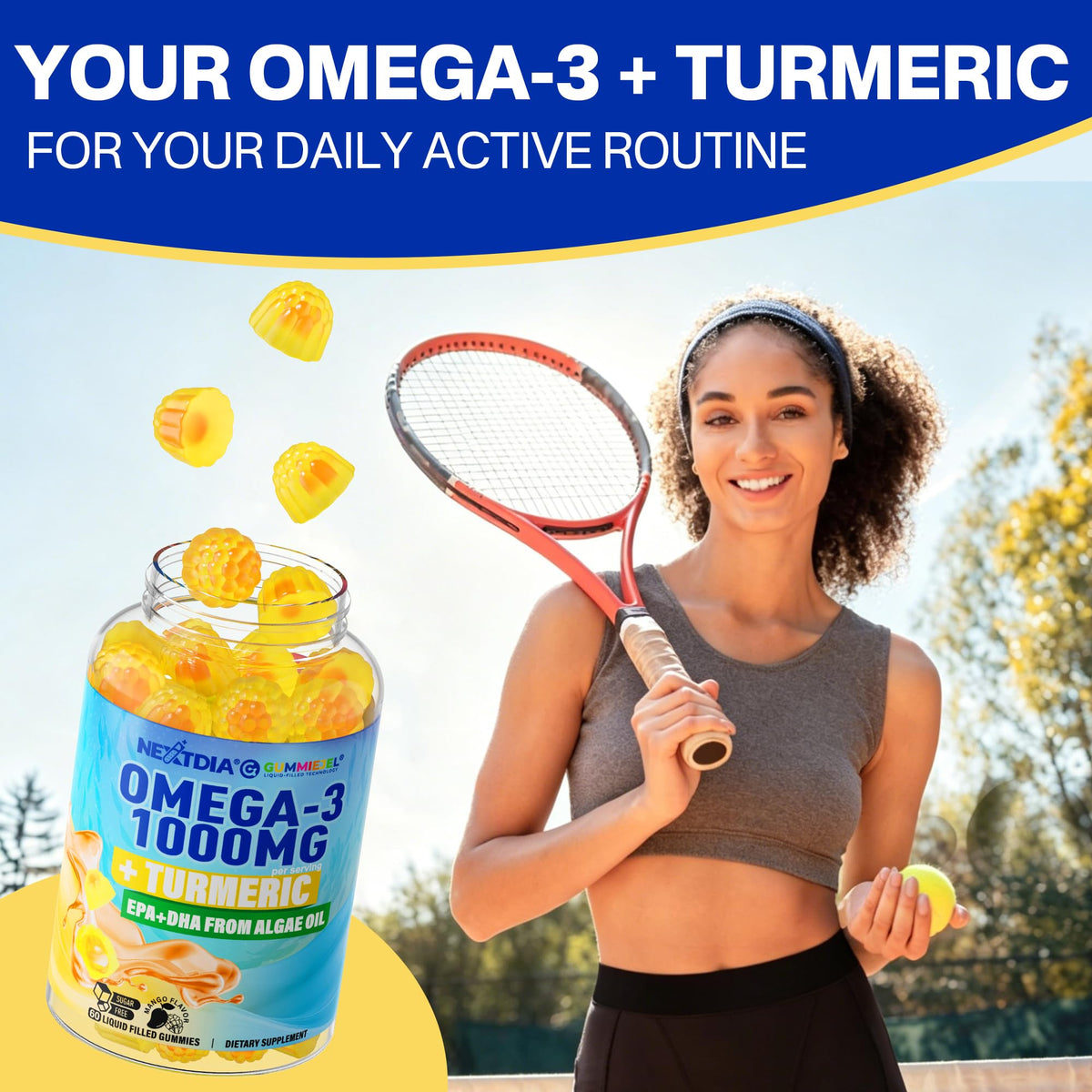 Nextdia Omega-3 Gummies 1000mg ingrédients en détail