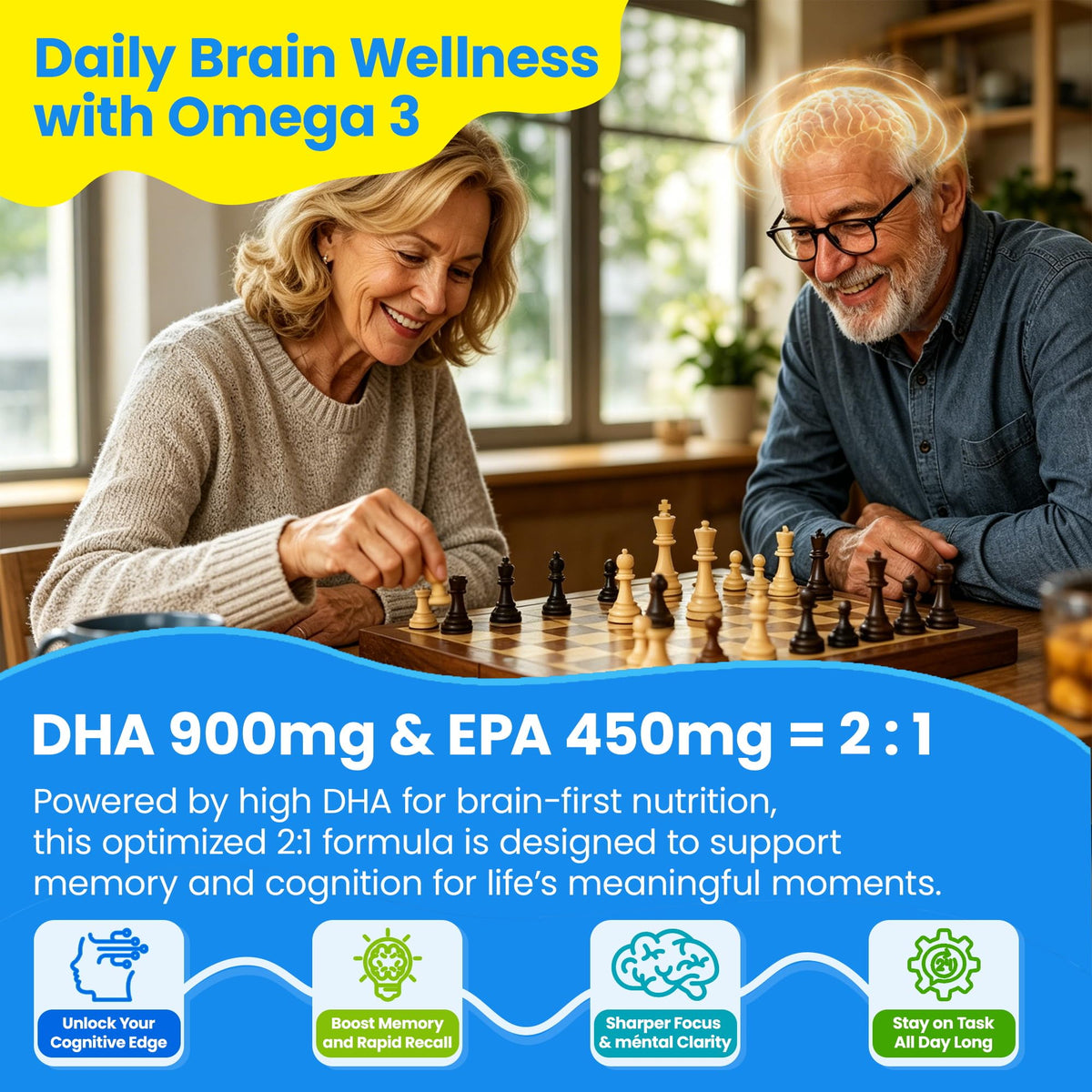 Nextdia Omega 3 Gummies 1600mg en gros plan sur une main