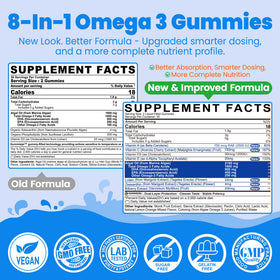 Nextdia Omega 3 Gummies 1600mg gommes fruitées à l'intérieur du pot