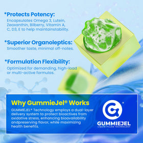 Nextdia Omega 3 Gummies 1600mg sur un bureau moderne