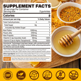 Nextdia Pollen d'Abeille Bio 1000mg – gummies avec saveur douce