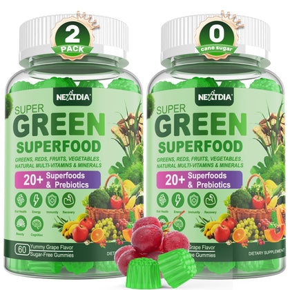 Nextdia Super Greens Gummies Multivitamines packaging front view