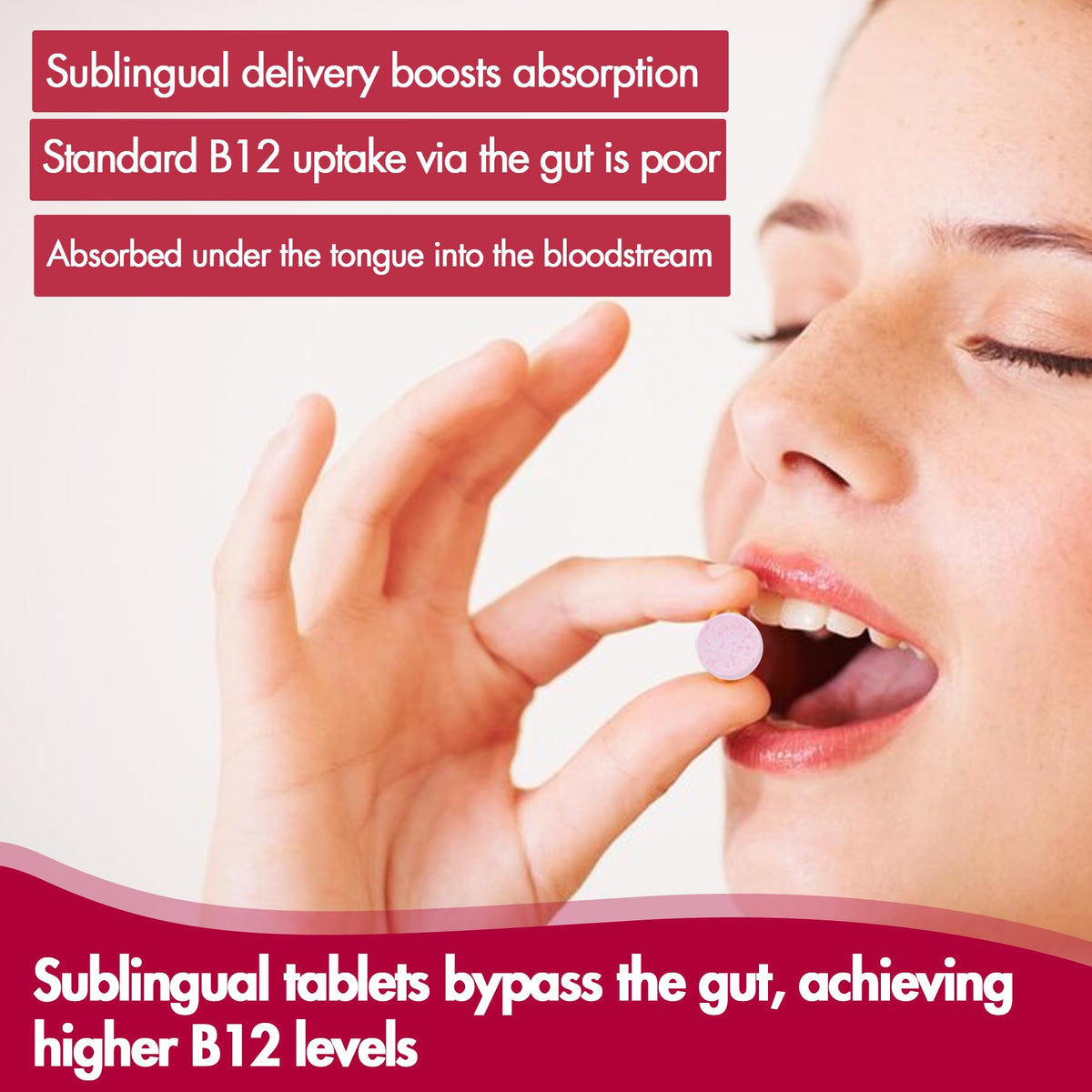 Nextdia Vitamine B12 10 000 mcg Sublingual sur une table