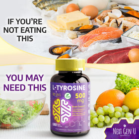 NGU Next Gen U L-Tyrosine 500 mg nutritional information