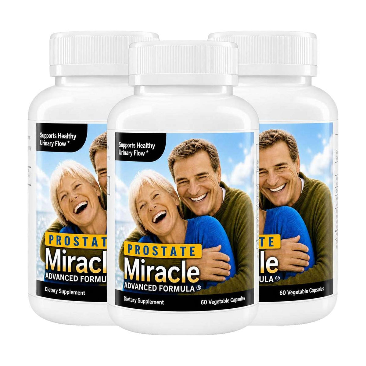 NHS Global Prostate Miracle Formule Avancée 3 Pack vue de face