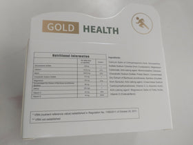 Nichalous Calcitrin Gold côté de la boîte avec informations nutritionnelles