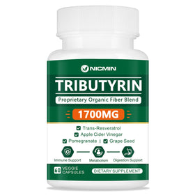 NICMIN Complément Alimentaire Tributyrine 60 capsules vue de face