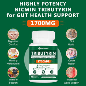 NICMIN Complément Alimentaire Tributyrine dosage par capsule