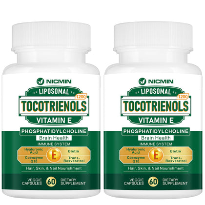 NICMIN Complément Alimentaire Vitamine E Tocotrienols 1200mg - vue de face