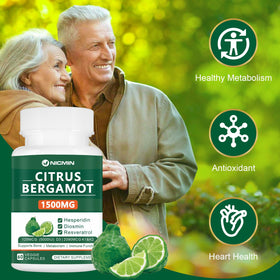 NICMIN Complément Bergamot 1500mg - Prise quotidienne recommandée