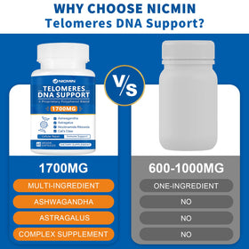 NICMIN Soutien ADN Telomères 700mg étiquette des ingrédients