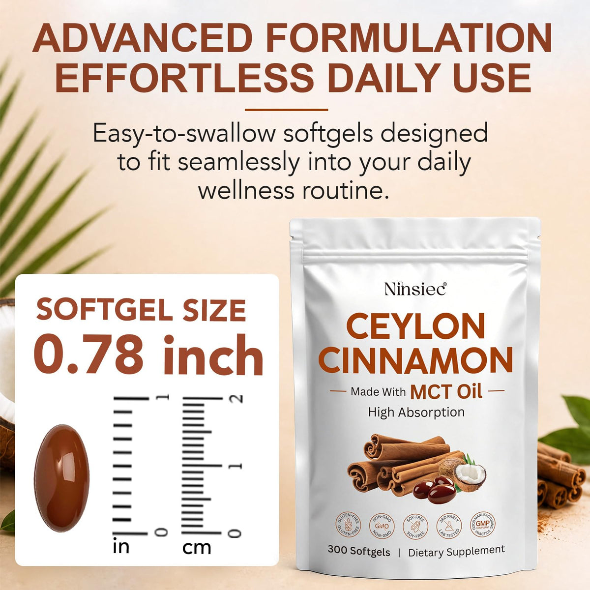 Ninsiec Cannelle de Ceylan 1800mg capsules ouvertes