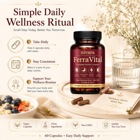 Nivara Ferravital 60 capsules avec description de produit