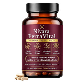 Nivara Ferravital complément alimentaire fer 60 capsules vue de face