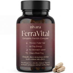 Nivara FerraVital Complex Ferritine 60 capsules en vue de face