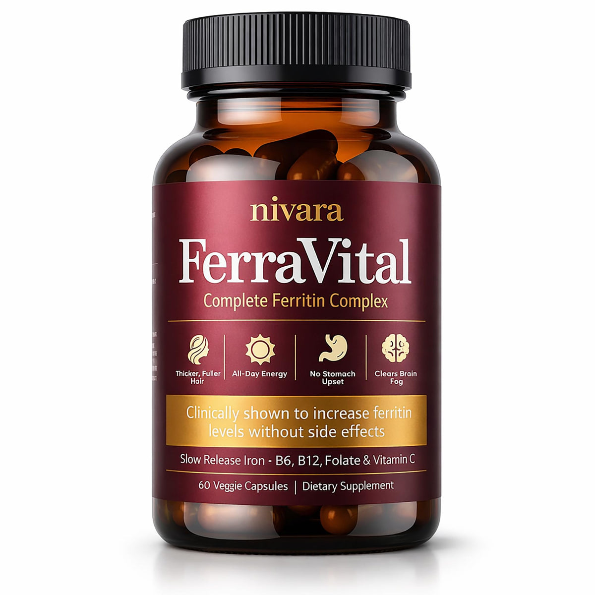 NIVARA FerraVital Fer pour Femmes 60 capsules vue avant