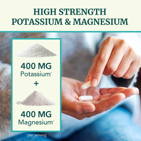 Nobi Nutrition complément alimentaire Magnésium Potassium 400mg, informations nutritionnelles