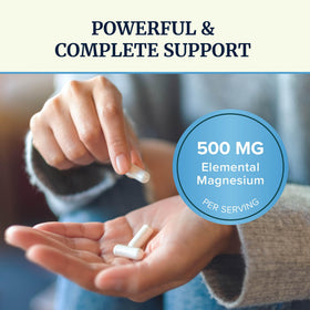Nobi Nutrition Complément Magnésium 10 en 1 500mg avec des gélules visibles