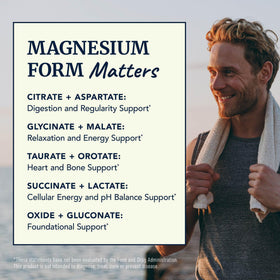 Nobi Nutrition Complément Magnésium 10 en 1 500mg avec un verre d'eau