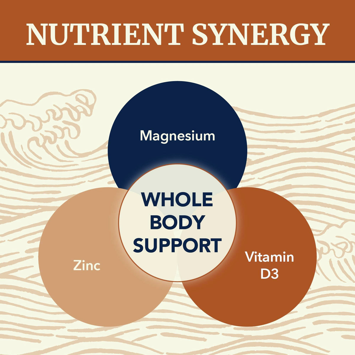 Nobi Nutrition complexe Magnésium Zinc Vitamine D3 260mg côté