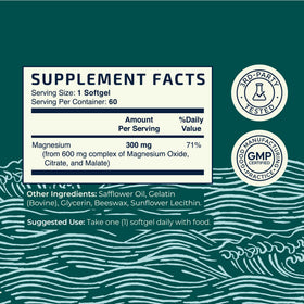 Nobi Nutrition Gélules de Magnésium Triple 300mg - gélules dans une cuillère