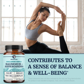 Nobi Nutrition Magnésium Ashwagandha 400mg, flacon ouvert
