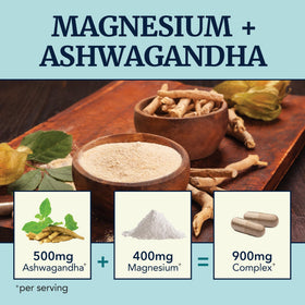 Nobi Nutrition Magnésium Ashwagandha 400mg, vue de côté