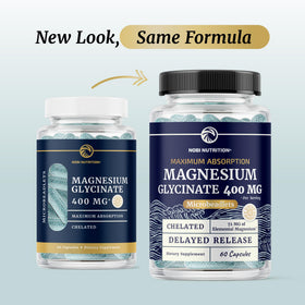 Nobi Nutrition Magnésium Glycinate 400mg, capsules à l'intérieur de l'emballage