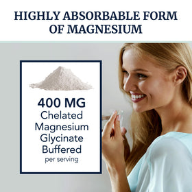 Nobi Nutrition Magnésium Glycinate 400mg capsules sur une surface