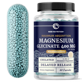 Nobi Nutrition Magnésium Glycinate 400mg, vue avant de l'emballage